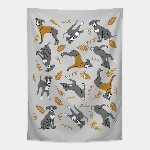 Italian Greyhound Puppies Tapestry by Wlaurence