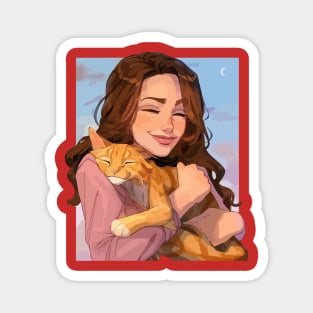 Cat Owner Desing Gift Magnet