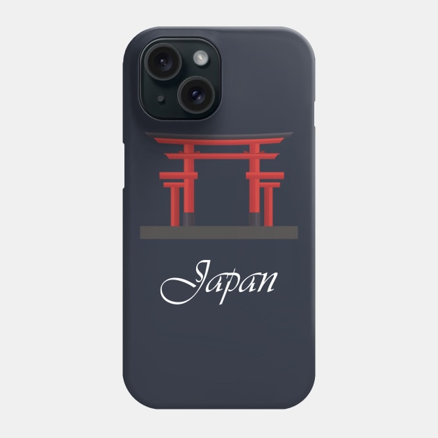 Japan Icon Torii Gate Phone Case by Ru Studio