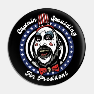 House of 1000 Corpses Captain Spaulding for President Pin