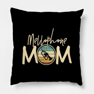 Marching Band - Funny Retro Mellophone Mom Gift Pillow