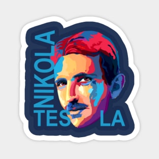 nikola tesla portrait Magnet