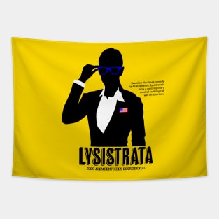 Lysistrata with Logo Tapestry