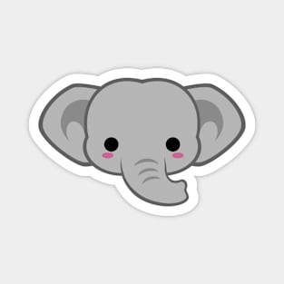 Cute Asian Elephant Magnet