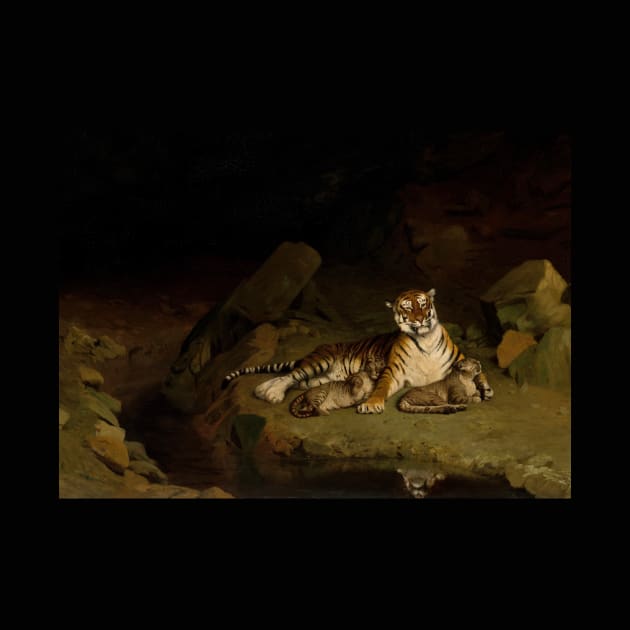 Tiger and Cubs by Jean-Léon Gérôme by Amanda1775