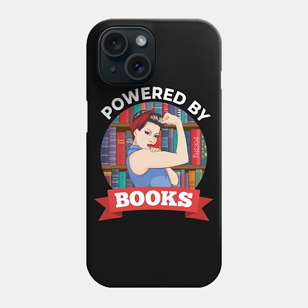 Powered By Books Phone Case by sqwear