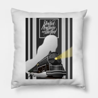 New Haven Railroad Poster Pillow