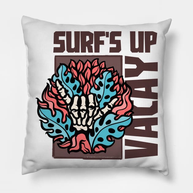 Surf's Up Vacay Pillow by Artisan