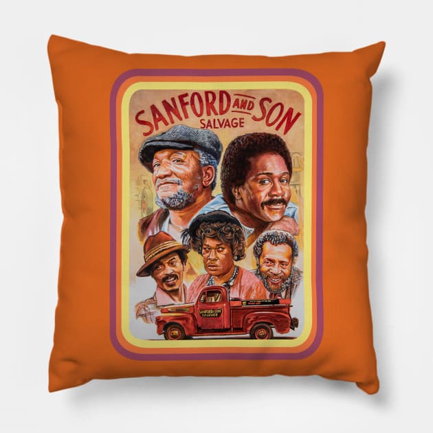 Sanford and Son Art Pillow by Chris Hoffman Art