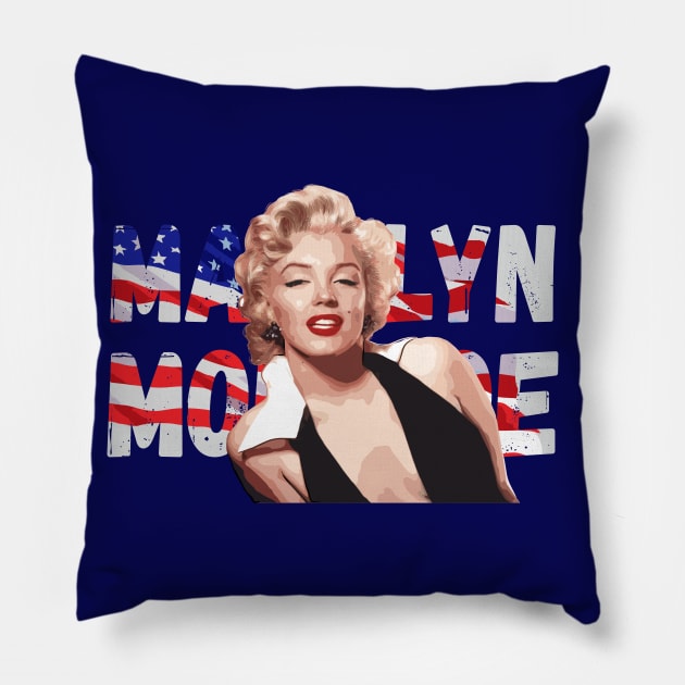 Marilyn Monroe Pillow by Olgakunz