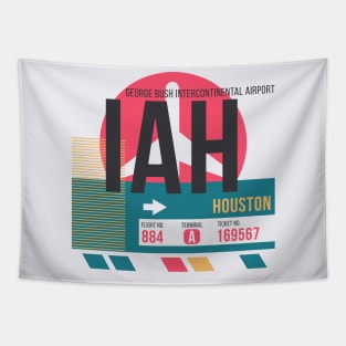 Houston (IAH) Airport // Sunset Baggage Tag Tapestry