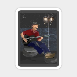 STREET MUSICIAN Magnet