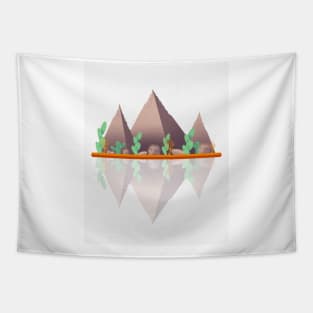 Trellis mountains Tapestry