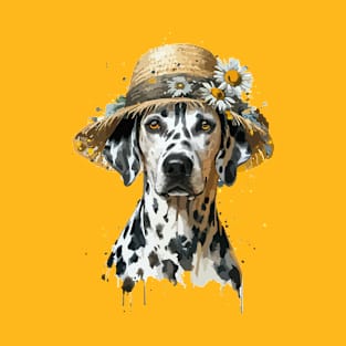 Dogs in Hats. Dalmatians T-Shirt