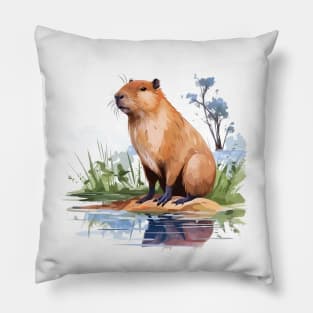 I Love Capybaras Pillow