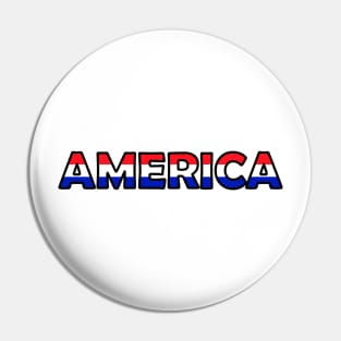 AMERICAN Fourth Of July Pin