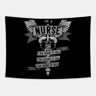 Funny 38th Birthday Nurse Gift Idea Tapestry