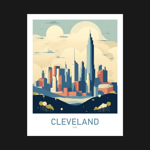 CLEVELAND by MarkedArtPrints