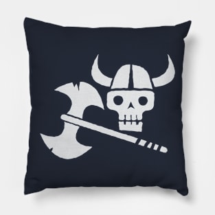 Just a Viking Skull Pillow