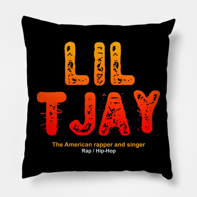 lil tjay Pillow by Retro Project