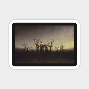 The Abbey in the Oakwood - Caspar David Friedrich Magnet