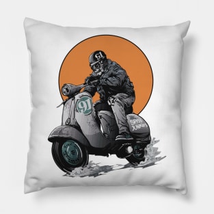 skull bikers Pillow