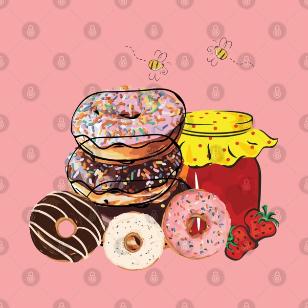 Nuts for Donuts & Yummy Honey | Food by Art by Ergate