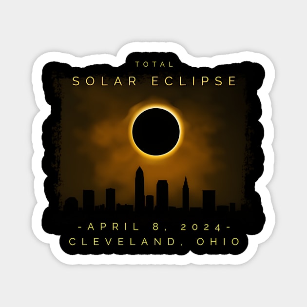 2024 Total Solar Eclipse In Cleveland Magnet by jasper-cambridge