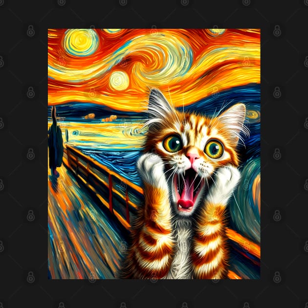 Van Gogh Cat Scream by TWOintoA