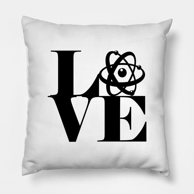 Atomic Love Pillow by otterglot