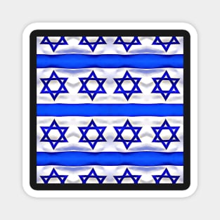 Star of David Israeli Flag Pattern Number 1 Magnet