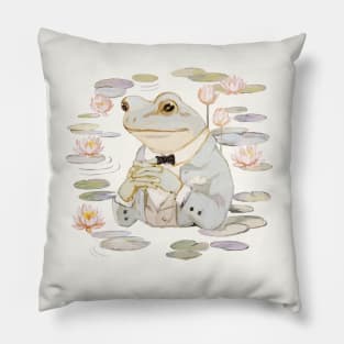 The Gentleman Frog Pillow