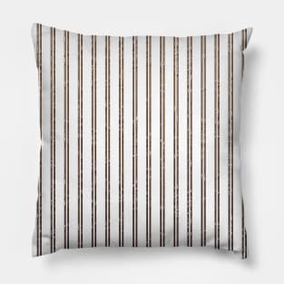 gold pinstripes on white mask vintage pattern face mask Pillow