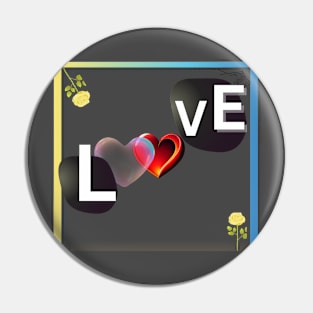 love t shirt Pin