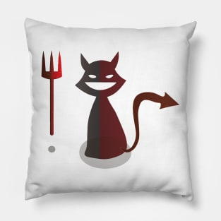 DEVIL CAT Pillow