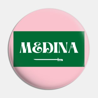 Medina City in Saudi Arabian Flag Pin