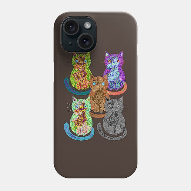 Calicos - Pop Art Style Phone Case by NightserFineArts