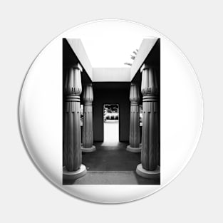 Egyptian Park - Columns in black and White. San Jose, California 2011 Pin