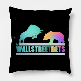 Wallstreetbets WSB - Reddit - Diamond Hands To The Moon Stonks Pillow