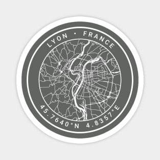 Lyon Map Magnet