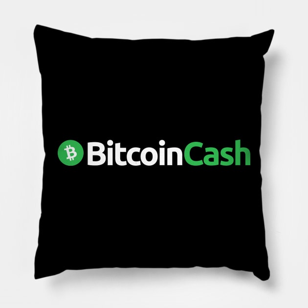 Bitcoin cash Crypto Bitcoincash BCH Token BHC Cryptocurrency coin Token Pillow by JayD World