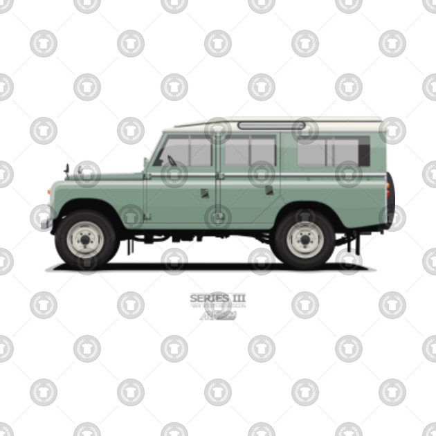 Series 3 Station Wagon 109 Light Green Land Rover T Shirt