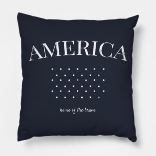 America Home of the Brave Pillow