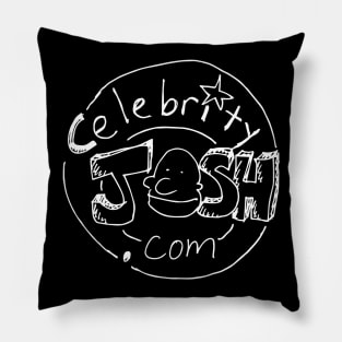 Celebrity Josh logo (white chalk) Pillow