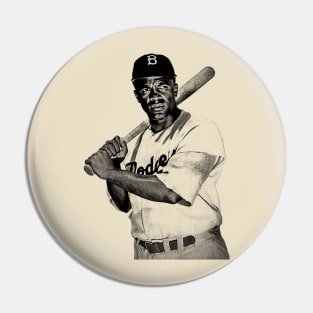 Jackie Robinson 42 - Vintage Old School Pin