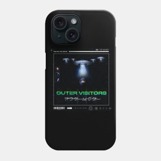 Space Alien UFO World Invasion Phone Case