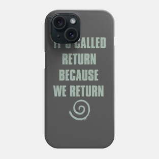 it's called return because we return Phone Case