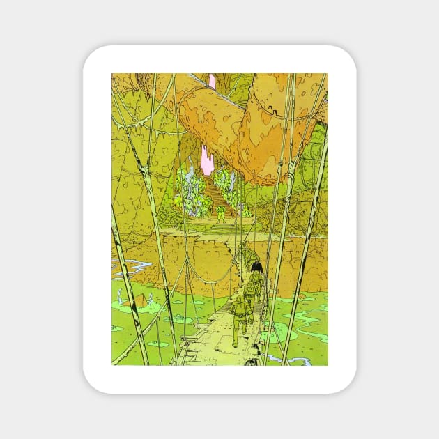 moebius giraud forest - Jean Giraud - moebius Magnet by QualityArtFirst