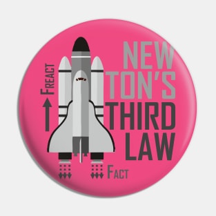 Newton III Law (rocket) - grey Pin