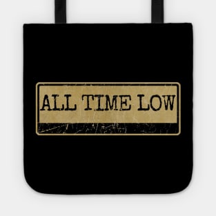 Aliska text black retro - ALL TIME LOW Tote